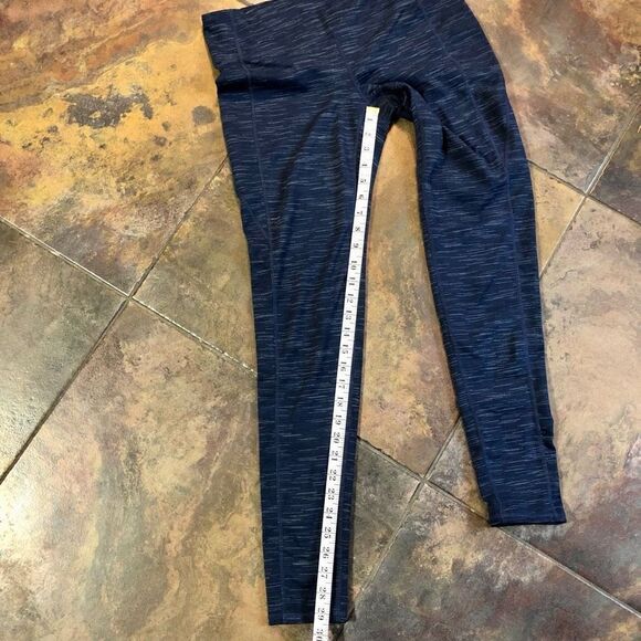 Athleta Blue and White Herringbone Women’s Leggings Size LT - Picture 5 of 12